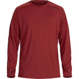 NRS Men's Silkweight Long-Sleeve Shirt - Vino