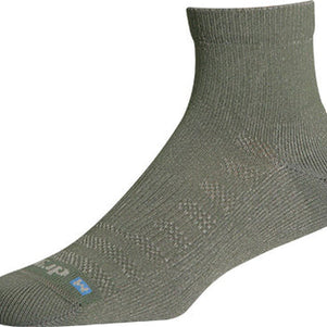 Drymax Hiking 1/4 Crew Sock, Foliage Green/Anthracite