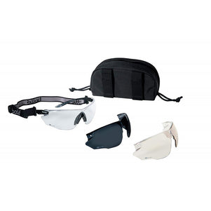 Bolle Tactical Combat Ballistic Spectacles - Clear + Smoke + ESP Lens